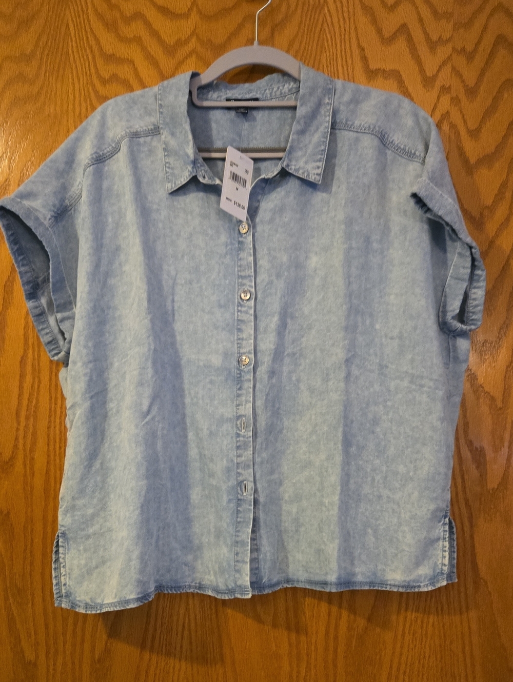 Splendid Light Blue Women's Button-Down Denim Shirt NWT